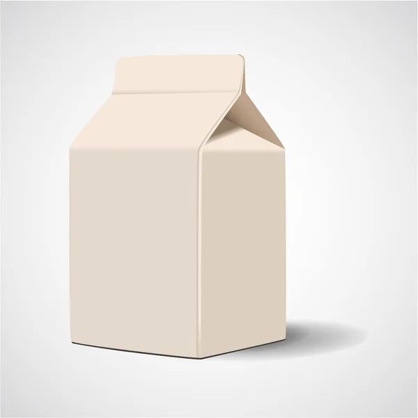 Пакет, молочная коробка — стоковый вектор