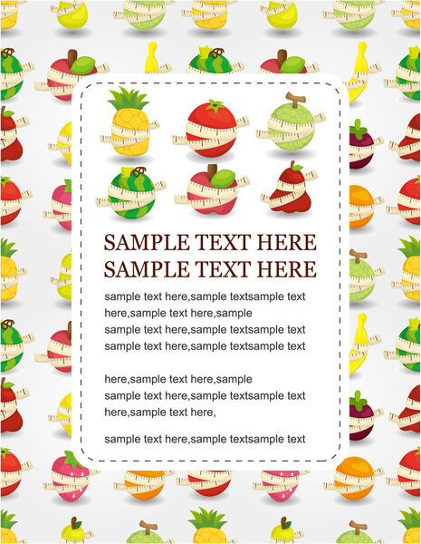 fresh fruit and ruler health card