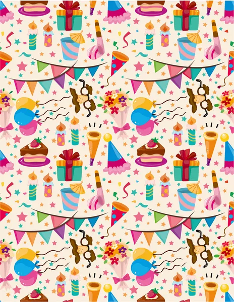 완벽 한 생일 패턴 — 스톡 벡터