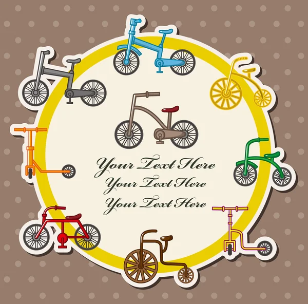 Ποδήλατο κάρτα — Διανυσματικό Αρχείο