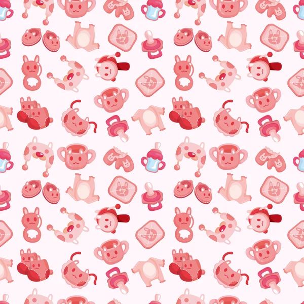 Seamless baby toy pattern — Stock Vector