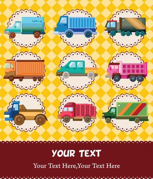Carte de camion — Image vectorielle