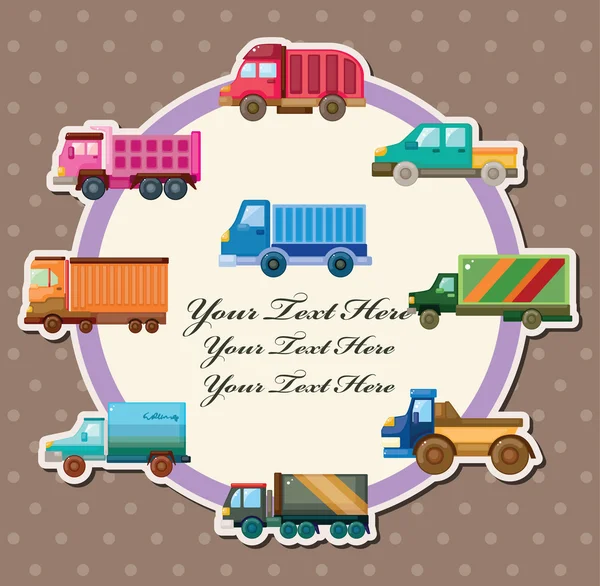Carta del camion — Vettoriale Stock