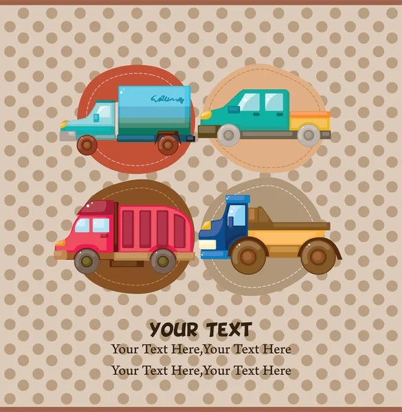 Carte de camion — Image vectorielle