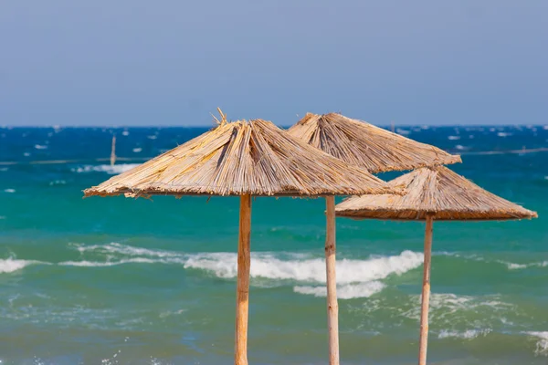 stock image Umbrela on the beach