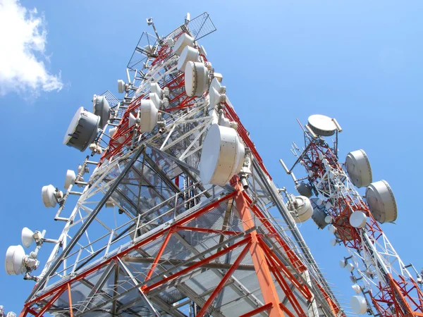 stock image Telecomunication antenas