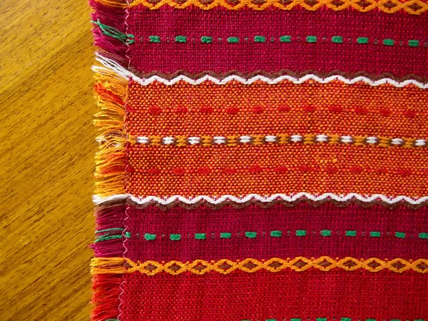 Toalha de mesa colorida de malha — Fotografia de Stock