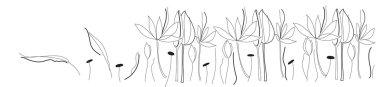 Spring line clipart