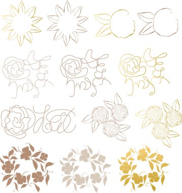 Design elements flower clipart