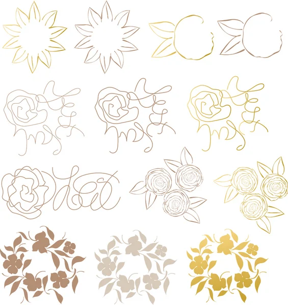 Stock vector Design elements flower