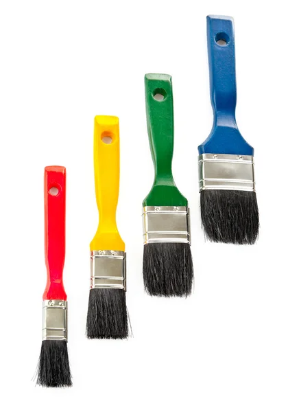 Paintbrush tools for painting colour set — Stock Photo, Image