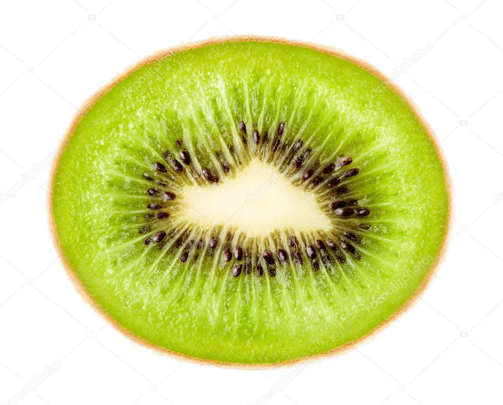 Ripe green kiwi