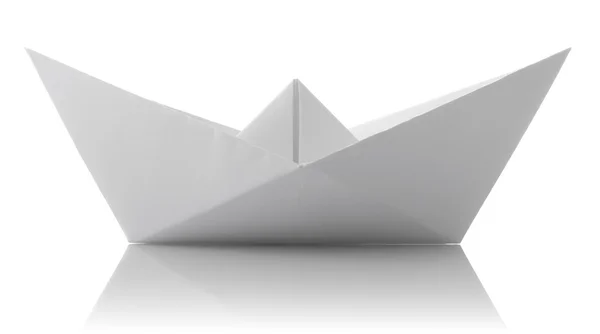 Origami des Papierschiffs — Stockfoto