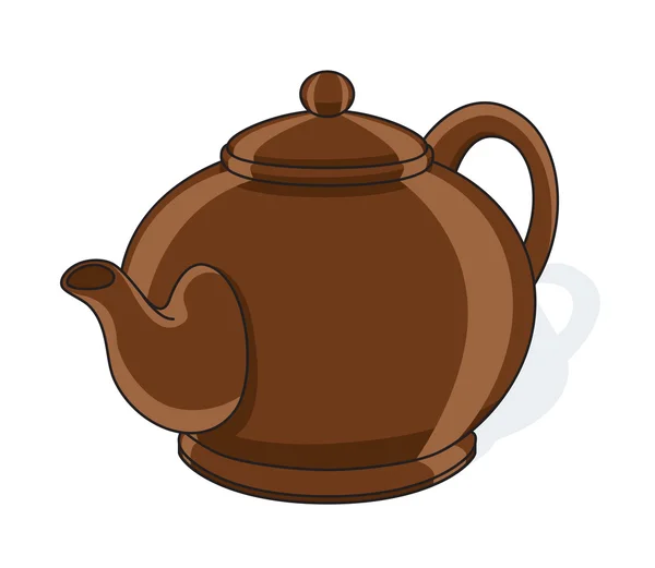 Керамічний чайник — стоковий вектор