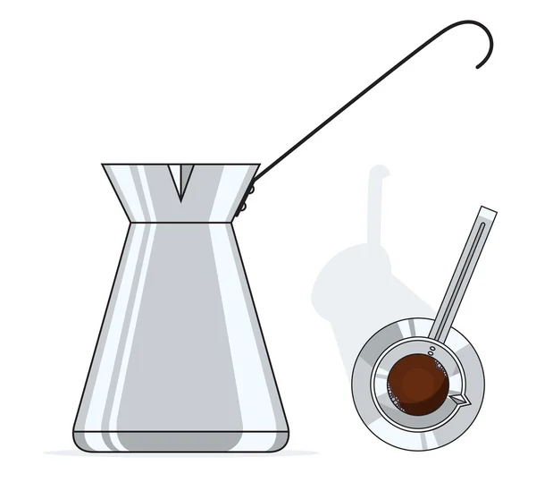 Kaffekanna — Stock vektor