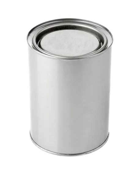 Tin can with paint — Stock Photo, Image
