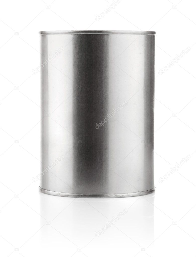 Tin can with paint
