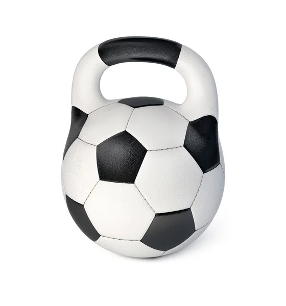 stock image Soccer ball in form of hard weight