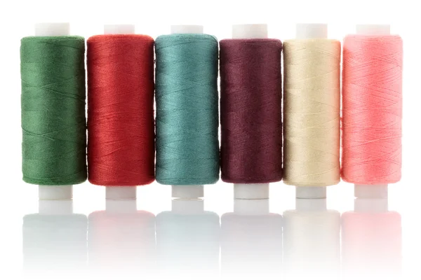 Thread on reel coloured — Stock Photo, Image