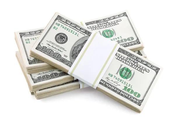 Paketlenmiş dolar para — Stok fotoğraf