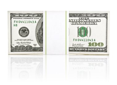 Dollar money in the paper type pack clipart