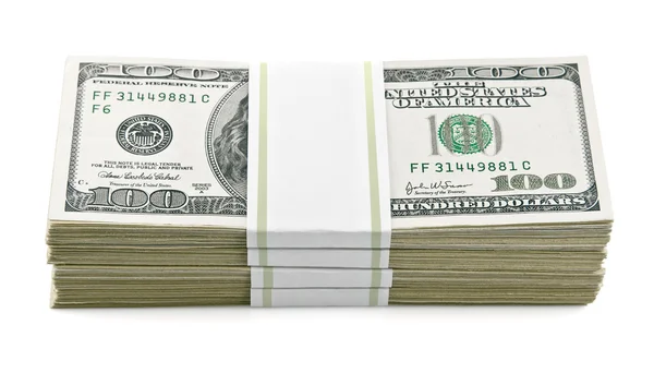 Packed dollars money — Stock Photo, Image