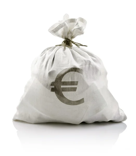 euro para ile beyaz çuval