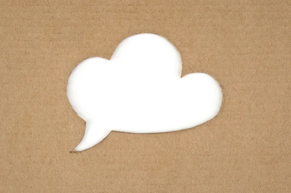 Retro cloud for message — Stock Photo, Image