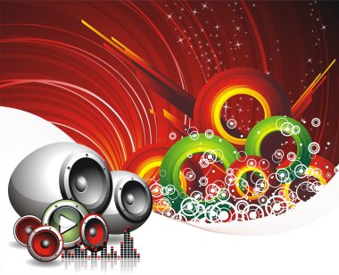 Vector illustration for musical theme clipart