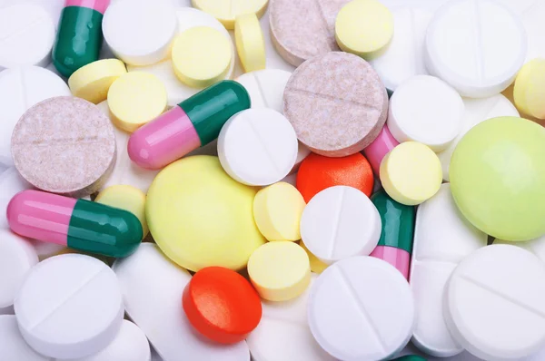 Um monte de comprimidos — Fotografia de Stock