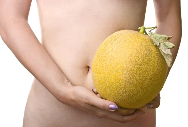 stock image Smooth belly and wrinkled melon