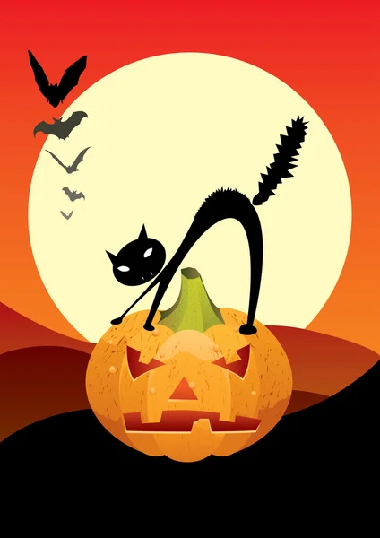 Halloween scary night — Stock Vector