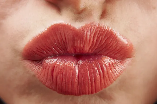 Lábios amuados — Fotografia de Stock