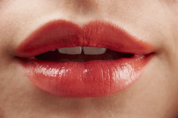 赤い唇 — ストック写真