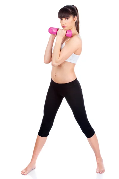 Mujer haciendo ejercicios de fitness —  Fotos de Stock