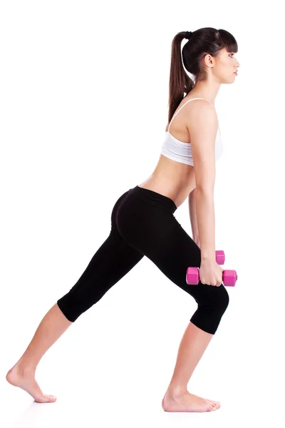 Mulher fazendo exercício — Fotografia de Stock