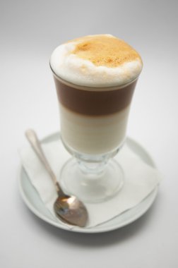 Just brewed coffee frappe. shallow dof. clipart