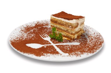 Tiramisu dessert clipart