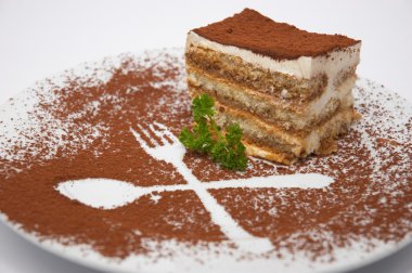 Tiramisu dessert clipart