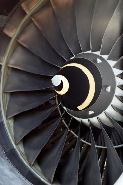 Airplane's jet engine clipart