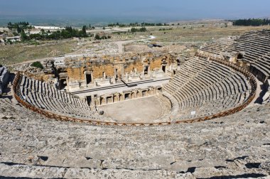 Ancient theater in Hierapolis clipart