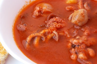 Seafood soup clipart