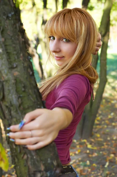 Autumn blond — Stock Photo, Image