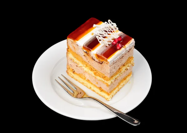 Fancy tårta med gelé på toppen — Stockfoto