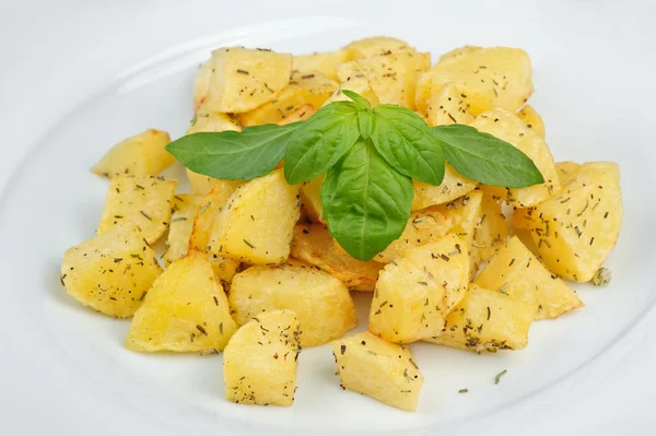 Fried potato with spices — Stock Photo, Image