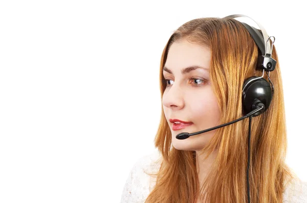 stock image Techsupport girl on the phone