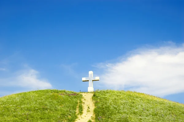 stock image Path to the cross