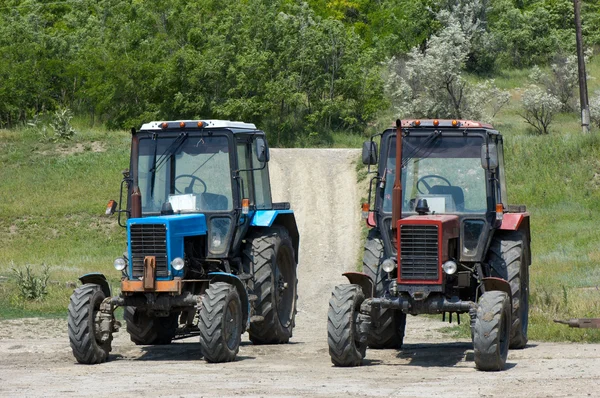 Två hjul traktorer — Stockfoto