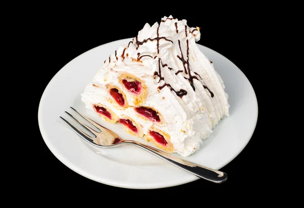 Koláč koláč třešňový pyramida — Stockfoto