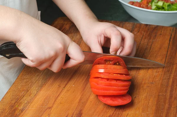 Нарізки томатний — стокове фото